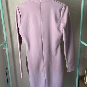 Missguided Keyhole Long Sleeve Mini Dress
